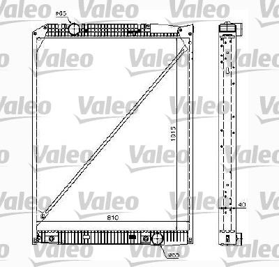 Valeo 732980 - Радіатор, охолодження двигуна autozip.com.ua