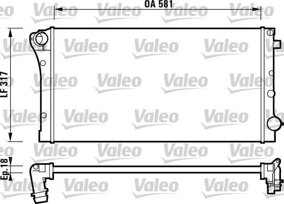Valeo 732925 - Радіатор, охолодження двигуна autozip.com.ua
