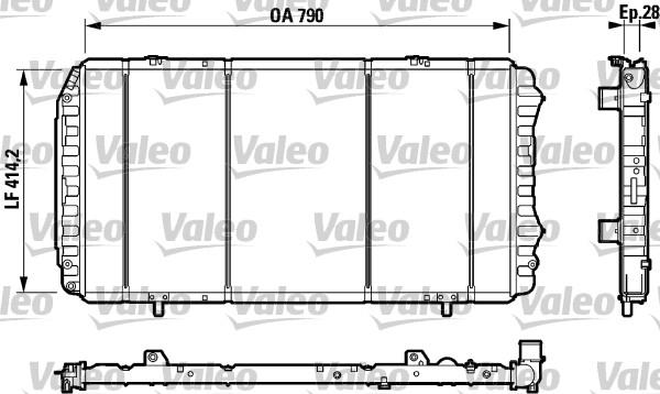 Valeo 732922 - Радіатор, охолодження двигуна autozip.com.ua