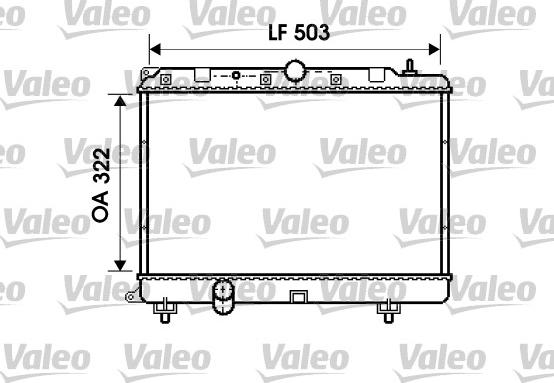 Valeo 732499 - Радіатор, охолодження двигуна autozip.com.ua