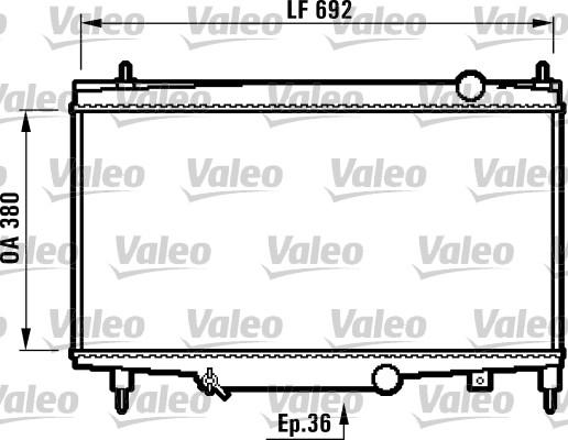 Valeo 732492 - Радіатор, охолодження двигуна autozip.com.ua