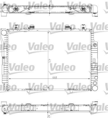 Valeo 732447 - Радіатор, охолодження двигуна autozip.com.ua