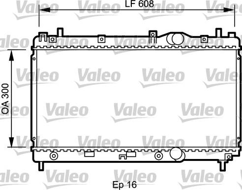 Valeo 732426 - Радіатор, охолодження двигуна autozip.com.ua