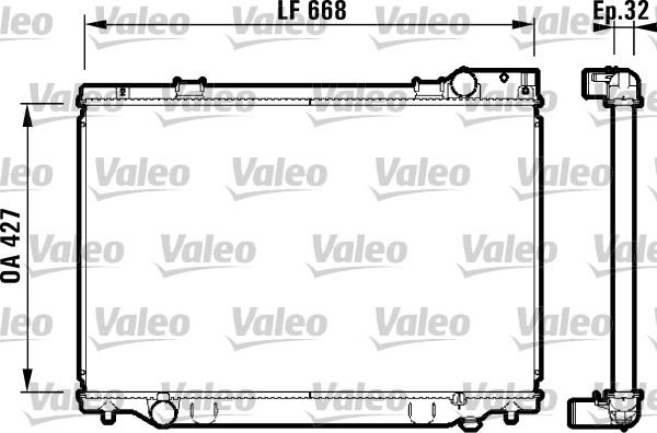 Valeo 732476 - Радіатор, охолодження двигуна autozip.com.ua