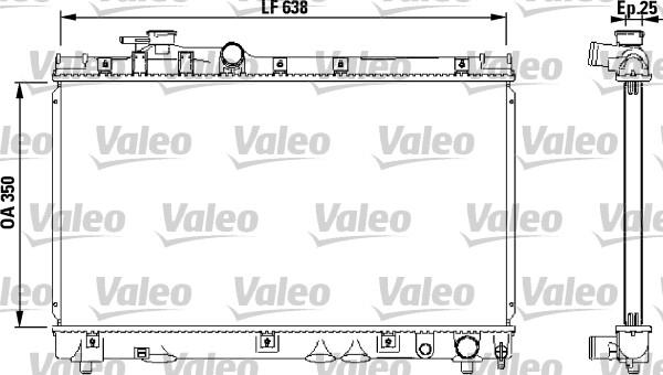 Valeo 732542 - Радіатор, охолодження двигуна autozip.com.ua
