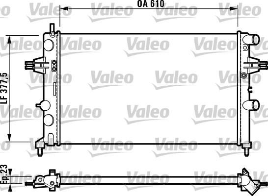 Valeo 732551 - Радіатор, охолодження двигуна autozip.com.ua