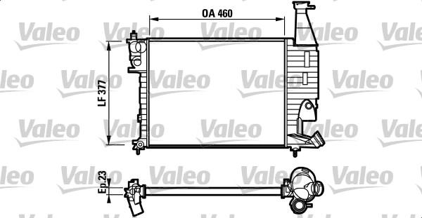 VALEO 732564 - Радіатор, охолодження двигуна autozip.com.ua