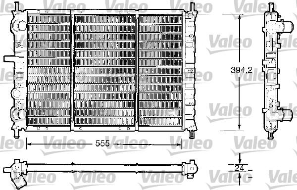 Valeo 732504 - Радіатор, охолодження двигуна autozip.com.ua