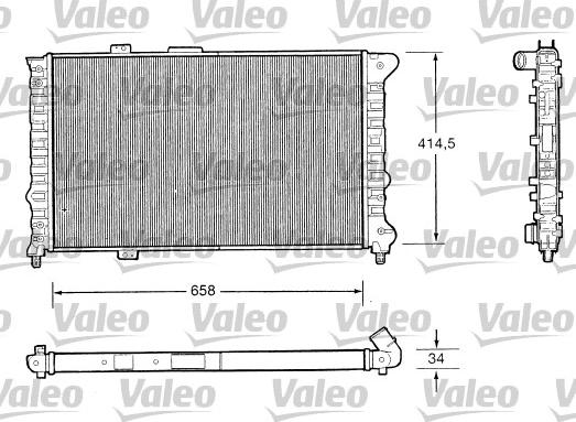 Valeo 732505 - Радіатор, охолодження двигуна autozip.com.ua