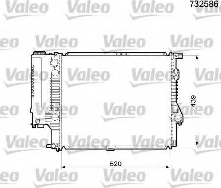 Valeo 732586 - Радіатор, охолодження двигуна autozip.com.ua