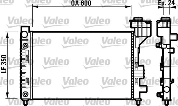 Valeo 732587 - Радіатор, охолодження двигуна autozip.com.ua