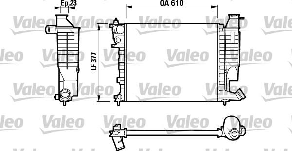 VALEO 732535 - Радіатор, охолодження двигуна autozip.com.ua