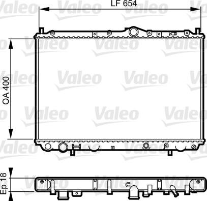 Valeo 732524 - Радіатор, охолодження двигуна autozip.com.ua