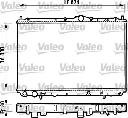 Valeo 732525 - Радіатор, охолодження двигуна autozip.com.ua