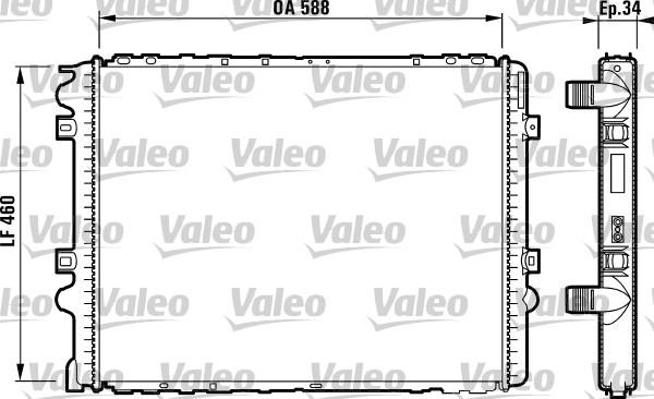Valeo 732570 - Радіатор, охолодження двигуна autozip.com.ua