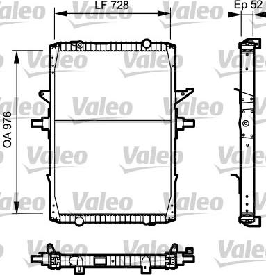 Valeo 732572 - Радіатор, охолодження двигуна autozip.com.ua