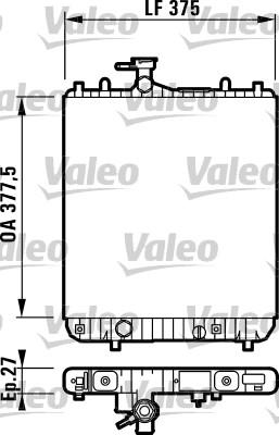 Valeo 732694 - Радіатор, охолодження двигуна autozip.com.ua