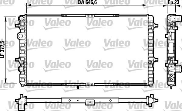 Valeo 732698 - Радіатор, охолодження двигуна autozip.com.ua