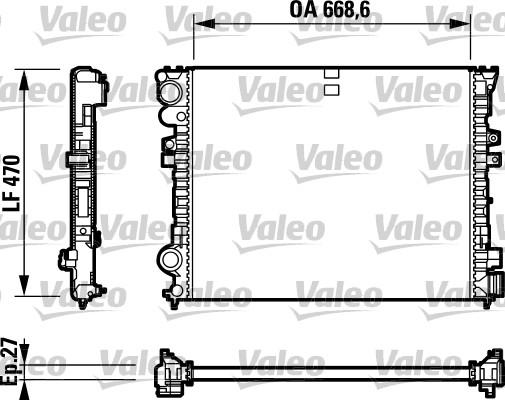 Valeo 732692 - Радіатор, охолодження двигуна autozip.com.ua