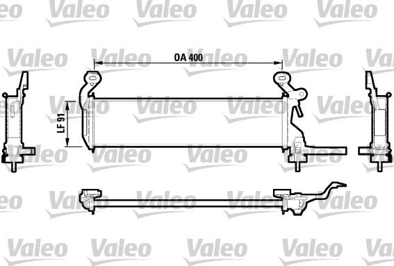 Valeo 732604 - Радіатор, охолодження двигуна autozip.com.ua