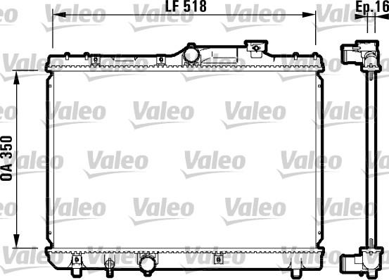 Valeo 732614 - Радіатор, охолодження двигуна autozip.com.ua