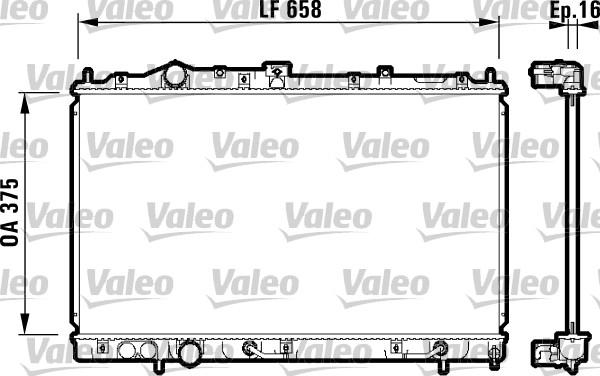 Valeo 732613 - Радіатор, охолодження двигуна autozip.com.ua