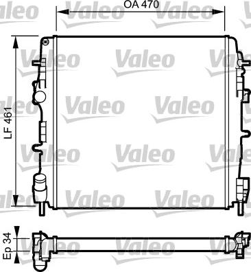 Valeo 732687 - Радіатор, охолодження двигуна autozip.com.ua