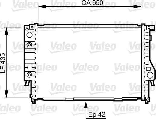 Valeo 732099 - Радіатор, охолодження двигуна autozip.com.ua