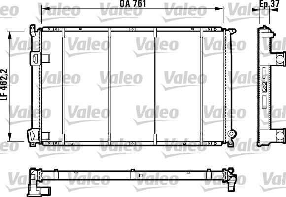 Valeo 732049 - Радіатор, охолодження двигуна autozip.com.ua