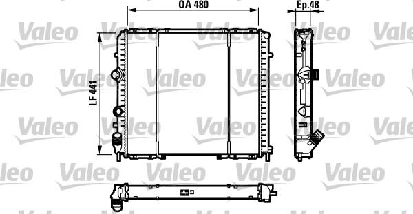 Valeo 732072 - Радіатор, охолодження двигуна autozip.com.ua