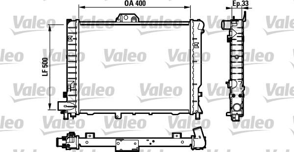 Valeo 732108 - Радіатор, охолодження двигуна autozip.com.ua