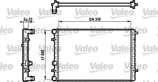 Valeo 732112 - Радіатор, охолодження двигуна autozip.com.ua