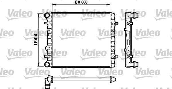 VALEO 732175 - Радіатор, охолодження двигуна autozip.com.ua