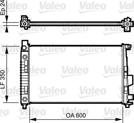 Valeo 732897 - Радіатор, охолодження двигуна autozip.com.ua