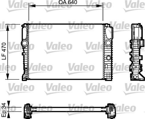 Valeo 732849 - Радіатор, охолодження двигуна autozip.com.ua