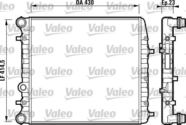 Valeo 732863 - Радіатор, охолодження двигуна autozip.com.ua