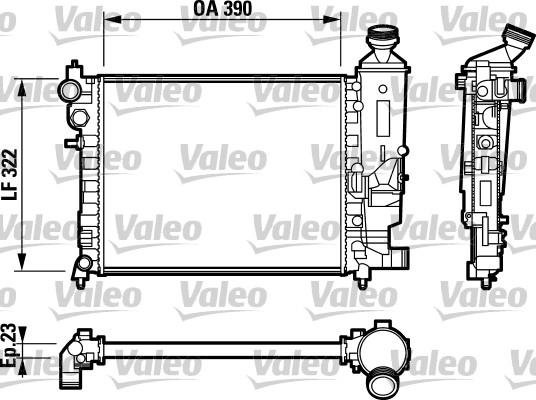 Valeo 732807 - Радіатор, охолодження двигуна autozip.com.ua