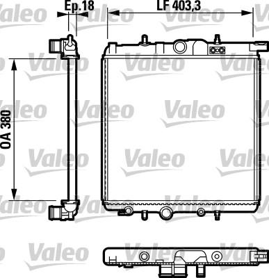 Valeo 732810 - Радіатор, охолодження двигуна autozip.com.ua