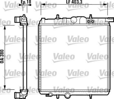 Valeo 732885 - Радіатор, охолодження двигуна autozip.com.ua