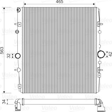 VALEO 732881 - Радіатор, охолодження двигуна autozip.com.ua