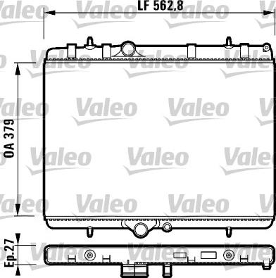 Valeo 732888 - Радіатор, охолодження двигуна autozip.com.ua