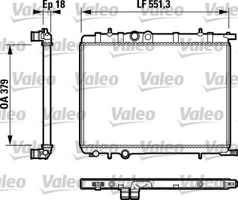 Valeo 732887 - Радіатор, охолодження двигуна autozip.com.ua