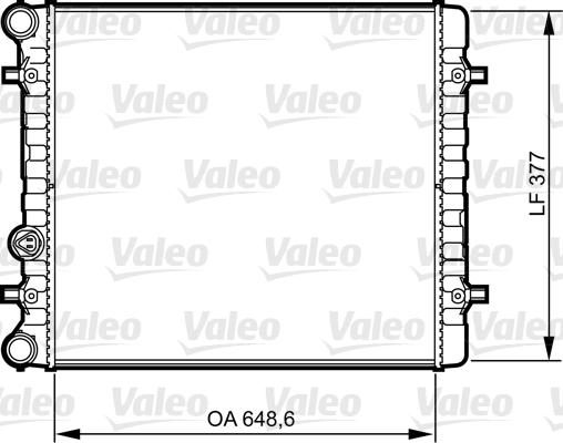 Valeo 732396 - Радіатор, охолодження двигуна autozip.com.ua