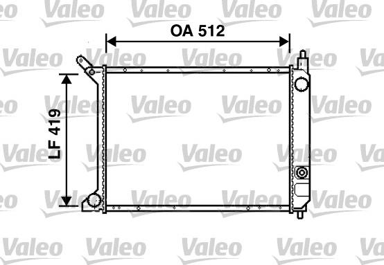 Valeo 732364 - Радіатор, охолодження двигуна autozip.com.ua