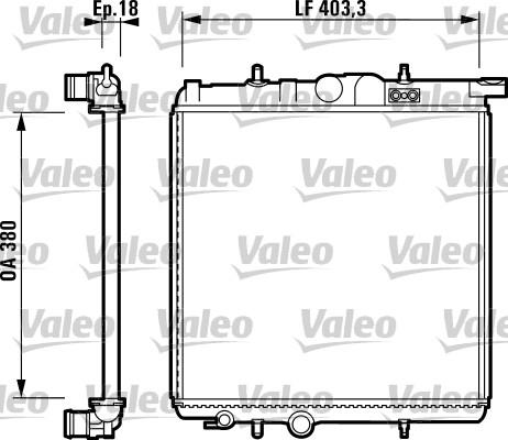 Valeo 732305 - Радіатор, охолодження двигуна autozip.com.ua