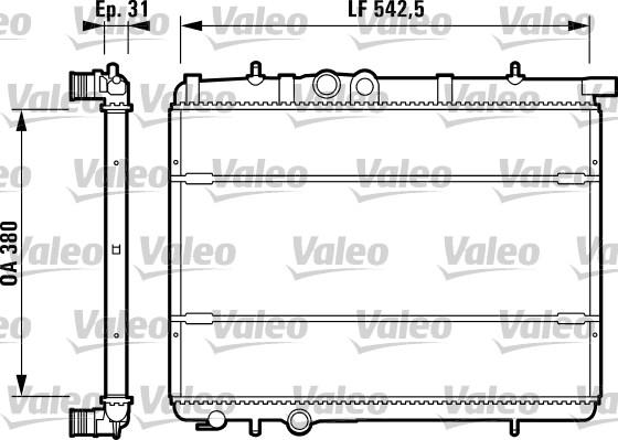 Valeo 732308 - Радіатор, охолодження двигуна autozip.com.ua