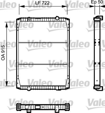 Valeo 732331 - Радіатор, охолодження двигуна autozip.com.ua
