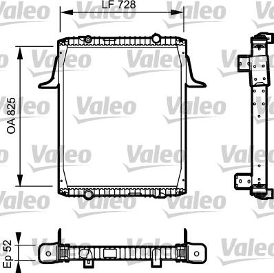 Valeo 732329 - Радіатор, охолодження двигуна autozip.com.ua