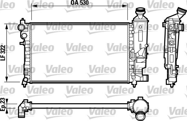 VALEO 732794 - Радіатор, охолодження двигуна autozip.com.ua