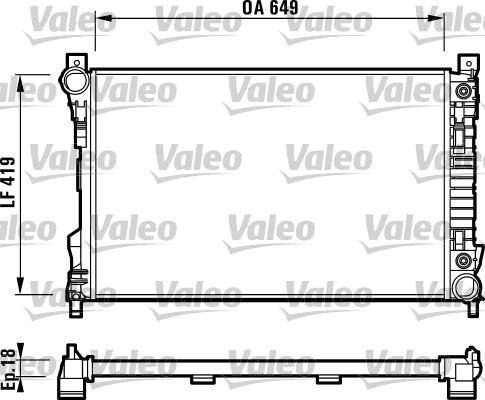 Valeo 732740 - Радіатор, охолодження двигуна autozip.com.ua